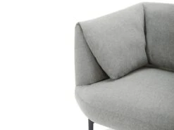 Canapé 3 Places En Tissu Gris ANGELINA -Accueil-Canapé canape 19467333