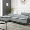 Canapé D'angle Gauche Relax électrique En Tissu Gris Clair ORIETTO 2 Canapé D'angle Gauche Relax électrique En Tissu Gris Clair ORIETTO -Accueil-Canapé canape 19566435