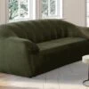 Canapé 3 Places En Velours Vert Olive MALVITO 1 Canapé 3 Places En Velours Vert Olive MALVITO -Accueil-Canapé canape 19573585
