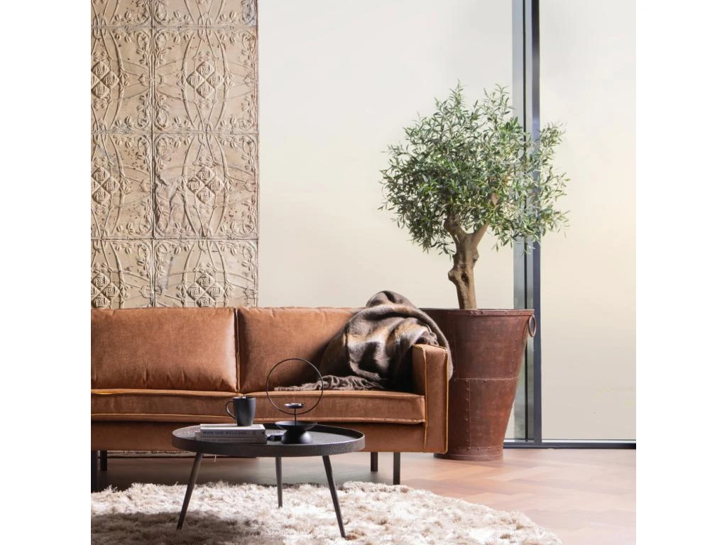 RODEO - Canapé 2 Places En Cuir Marron 4 RODEO - Canapé 2 Places En Cuir Marron – Image 2