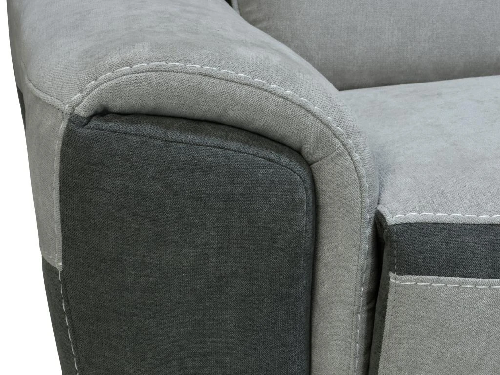 Canapé D'angle Droit Relax électrique En Tissu Gris Clair ORIETTO 10 Canapé D'angle Droit Relax électrique En Tissu Gris Clair ORIETTO – Image 8