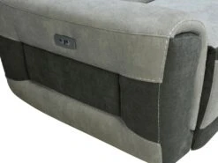 Canapé D'angle Droit Relax électrique En Tissu Gris Clair ORIETTO 22 Canapé D'angle Droit Relax électrique En Tissu Gris Clair ORIETTO -Accueil-Canapé canape 19585077