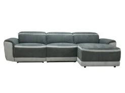 Canapé D'angle Droit Relax électrique En Tissu Gris Foncé ORIETTO 16 Canapé D'angle Droit Relax électrique En Tissu Gris Foncé ORIETTO -Accueil-Canapé canape 19586029