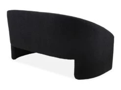Canapé Arrondi 2 Places Indiana Tissu Bouclette Noir -Accueil-Canapé canape 19727089