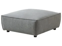 Canapé D'angle Droit Et Pouf En Velours Côtelé Bleu Clair BORORE 16 Canapé D'angle Droit Et Pouf En Velours Côtelé Bleu Clair BORORE -Accueil-Canapé canape 19759569