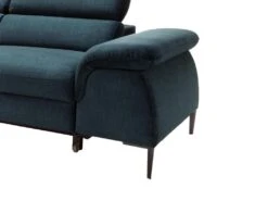 Canapé D'angle Gauche Convertible En Velours Bleu Nuit SEPINA De Pascal Morabito -Accueil-Canapé canape 19769283