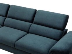 Canapé D'angle Gauche Convertible En Velours Bleu Nuit SEPINA De Pascal Morabito -Accueil-Canapé canape 19769305