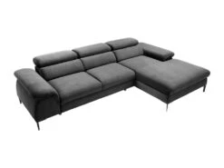 Canapé D'angle Droit Convertible En Velours Anthracite SEPINA De Pascal Morabito -Accueil-Canapé canape 19769781