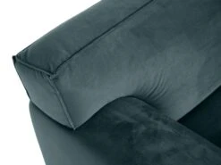 Canapé 3 Places En Velours Bleu OTRANO -Accueil-Canapé canape 19874051