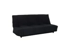 Banquette Clic Clac 3 Places - Tissu Noir - Style Contemporain - L 193 X P 92 Cm -Accueil-Canapé canape 19913171