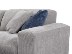 Canapé D'angle Gauche En Velours Côtelé Gris TIRONO -Accueil-Canapé canape 19914147