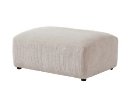 Canapé D'angle Gauche Et Pouf En Velours Côtelé Beige TIRONO -Accueil-Canapé canape 19916913
