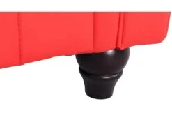 Grand Canapé 3 Places Chesterfield Rouge -Accueil-Canapé canape 19939811