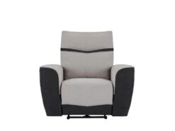 Fauteuil Relax électrique En Tissu Gris Et Anthracite DAMON -Accueil-Canapé canape 19946619