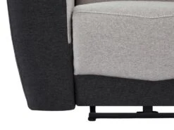 Fauteuil Relax électrique En Tissu Gris Et Anthracite DAMON -Accueil-Canapé canape 19946625