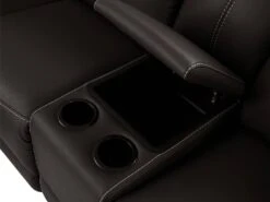 Grand Canapé D'angle Relax En Cuir Marron DEVERA -Accueil-Canapé canape 19956277