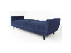 Canapé Convertible Clic-clac Refresha Velours Bleu -Accueil-Canapé canape 20006431