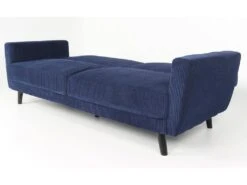 Canapé Convertible Clic-clac Refresha Velours Bleu -Accueil-Canapé canape 20006433