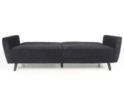 Canapé Convertible Clic-clac Refresha Velours Noir -Accueil-Canapé canape 20006859