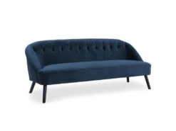Canapé 3 Places Ioan Velours Bleu