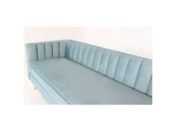 Canapé 3 Places Djulian Velours Bleu -Accueil-Canapé canape 20006999