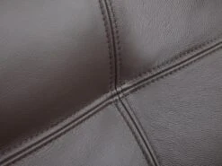 Canapé 2 Places En Cuir HAZEL - Marron -Accueil-Canapé canape 204041