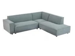 Canapé D'angle Droit En Velours Côtelé Bleu Clair BORORE De Pascal Morabito -Accueil-Canapé canape 20476803