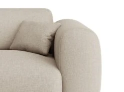 Grand Canapé D'angle Gauche En Tissu Chiné Beige POGNI -Accueil-Canapé canape 20729433