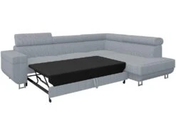 Canapé D'angle "Fonti" En Velours Côtelé - 5 Places - Gris -Accueil-Canapé canape 20936275
