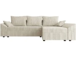 Canapé D'angle Convertible Avec Coffre "Vaugirard" En Velours Côtelé - 3 Places - Beige -Accueil-Canapé canape 20940675