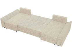 Canapé Panoramique "Vaugirard" En Velours Côtelé - 5 Places - Beige -Accueil-Canapé canape 20940687