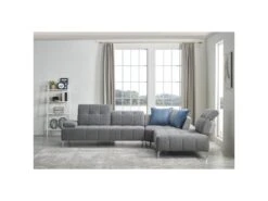 Canapé D'angle Droit Dossiers Mobiles Et Têtières Réglables - DIAMANT -Accueil-Canapé canape 21042163