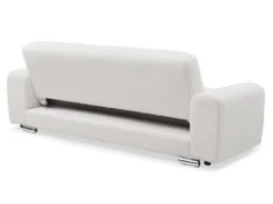 Canapé-lit Clic-clac 3 Places Confort Lucille Tissu Bouclette Crème -Accueil-Canapé canape 21043667