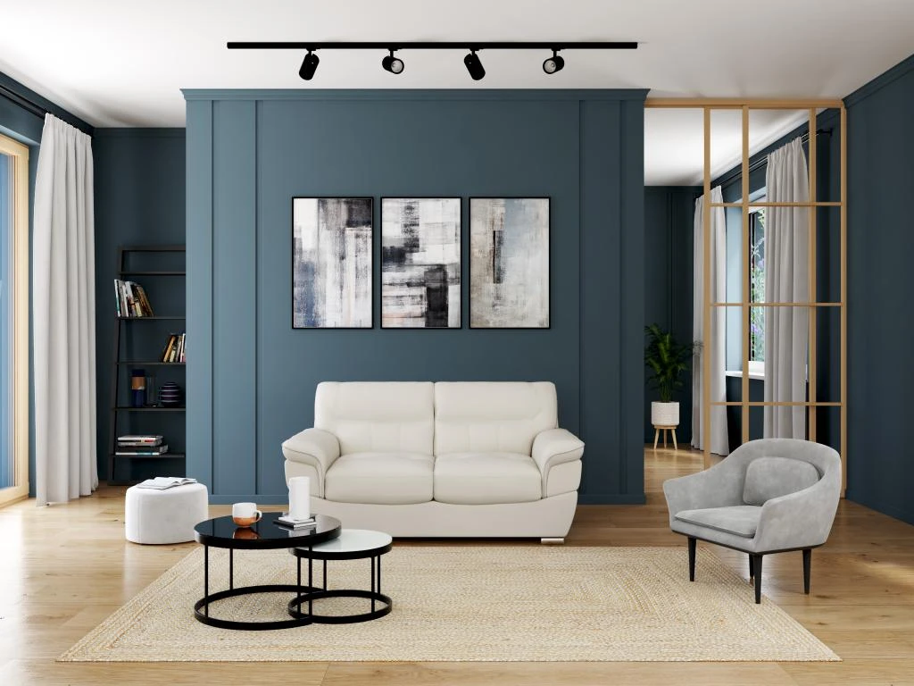 Canapé 2 Places En Cuir THIBAULT - Ivoire 3 Canapé 2 Places En Cuir THIBAULT - Ivoire