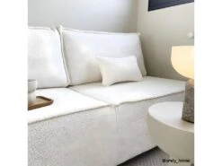 Canapé Convertible 3 Places Avec Coffre De Rangement En Tissu Bouclette écru - Milla 9 Canapé Convertible 3 Places Avec Coffre De Rangement En Tissu Bouclette écru - Milla -Accueil-Canapé canape 21179429