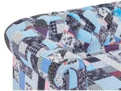 Canapé 3 Places En Tissu Patchwork CHESTERFIELD 12 Canapé 3 Places En Tissu Patchwork CHESTERFIELD -Accueil-Canapé canape 21223347