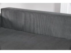 COSY - Canapé Convertible D'angle En Velours Côtelé Gris -Accueil-Canapé canape 21270201