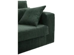 Canapé 3 Places En Velours Côtelé Vert MONDOVI -Accueil-Canapé canape 21343653