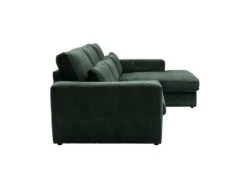 Canapé D'angle Droit En Velours Côtelé Vert MONDOVI -Accueil-Canapé canape 21381841