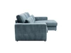 Canapé D'angle Droit En Velours Côtelé Bleu Turquoise MONDOVI -Accueil-Canapé canape 21382673