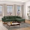 Canapé D'angle Droit En Tissu Vert Sapin JOSEFA -Accueil-Canapé canape 21387273