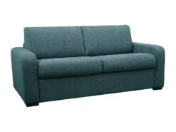 Canapé 4 Places Convertible Express En Tissu Bleu - Matelas 14 Cm - Couchage 160cm - BEVIS -Accueil-Canapé canape 2145745