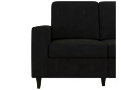 Canapé 2 Places En Velours Noir -Accueil-Canapé canape 21490673