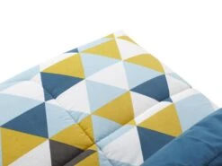 Canapé Convertible Clic-clac En Tissu SALOON Avec Coffre De Rangement - Bleu Imprimé GRAPHIC -Accueil-Canapé canape 219191