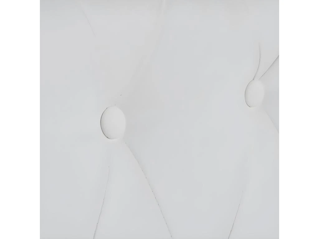 Canapé Chesterfield à 3 Places Cuir Synthétique Blanc 6 Canapé Chesterfield à 3 Places Cuir Synthétique Blanc – Image 4