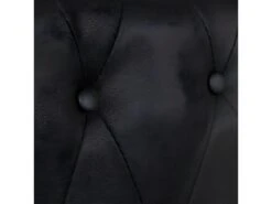 Canapé Chesterfield à 2 Places Cuir Synthétique Noir -Accueil-Canapé canape 21990625