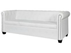Canapé Chesterfield à 2 Places Et à 3 Places Blanc 14 Canapé Chesterfield à 2 Places Et à 3 Places Blanc -Accueil-Canapé canape 21991023