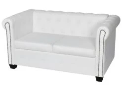 Canapé Chesterfield à 2 Places Et à 3 Places Blanc 16 Canapé Chesterfield à 2 Places Et à 3 Places Blanc -Accueil-Canapé canape 21991027