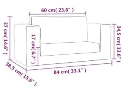 Canapé-lit Pour Enfants à 2 Places Gris Clair Peluche Douce -Accueil-Canapé canape 21991805