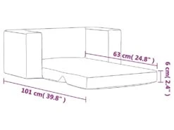 Canapé-lit Pour Enfants à 2 Places Gris Clair Peluche Douce -Accueil-Canapé canape 21991807